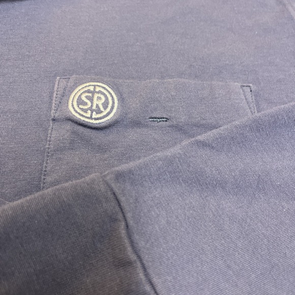 B DRADDY x SUNSET RIDGE CC Mens XL Polo Long Sleeve Soft Cotton/Spandex Blue - Picture 4 of 8